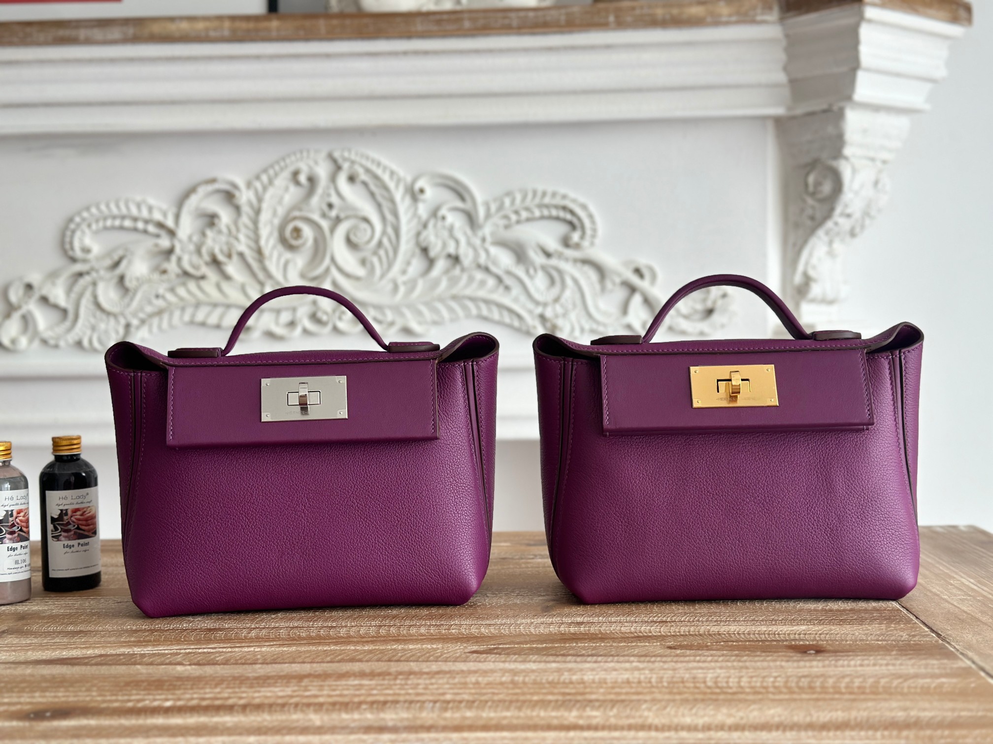 Hermes 2424 Purple mini shoulder everyday