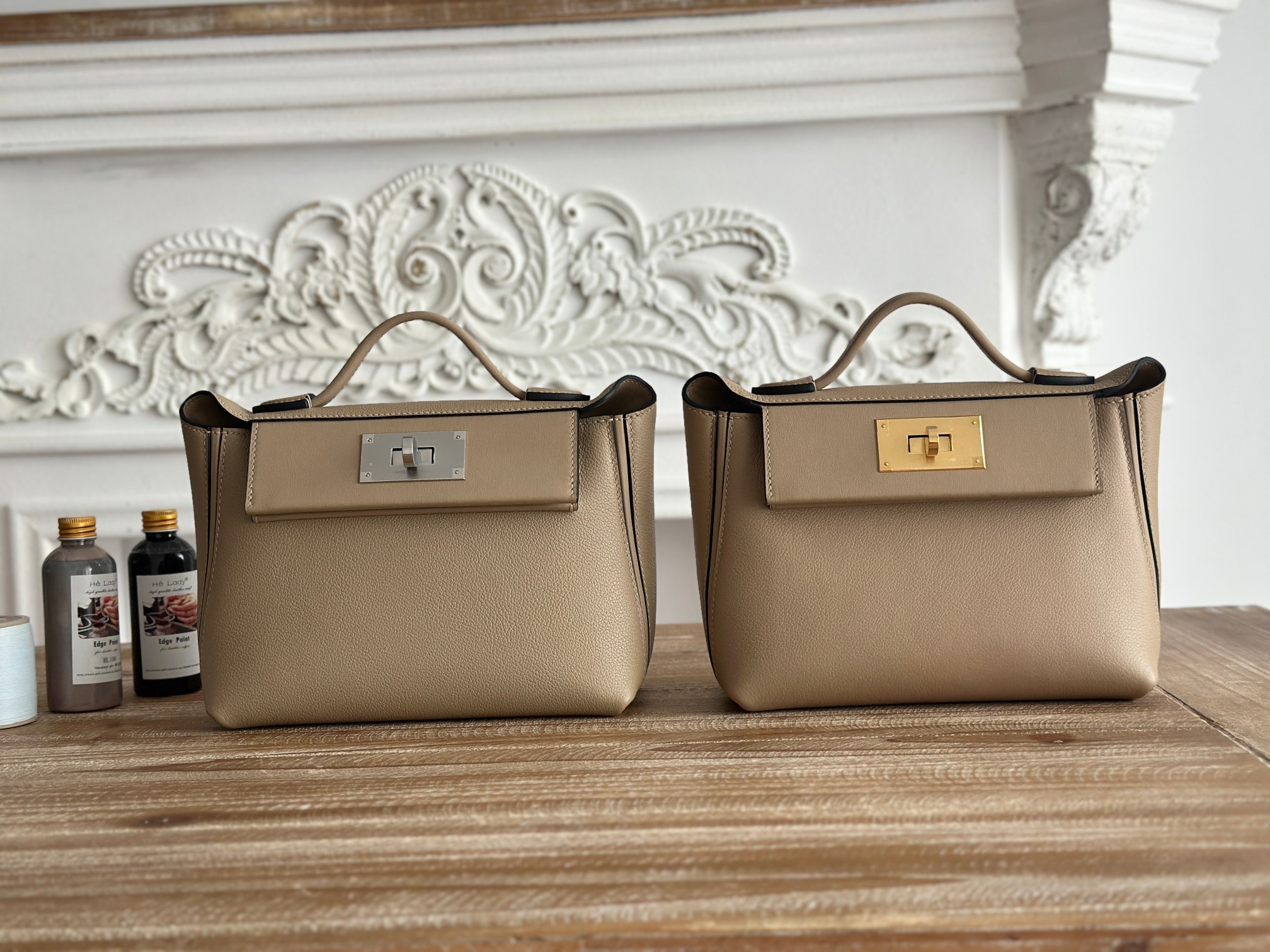 Hermes 24 Beige mini crossbody everyday
