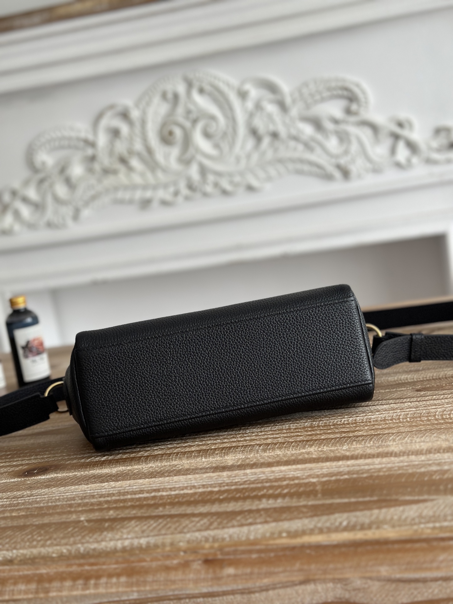Hermes Kelly Messenger Black Togo crossbody everyday