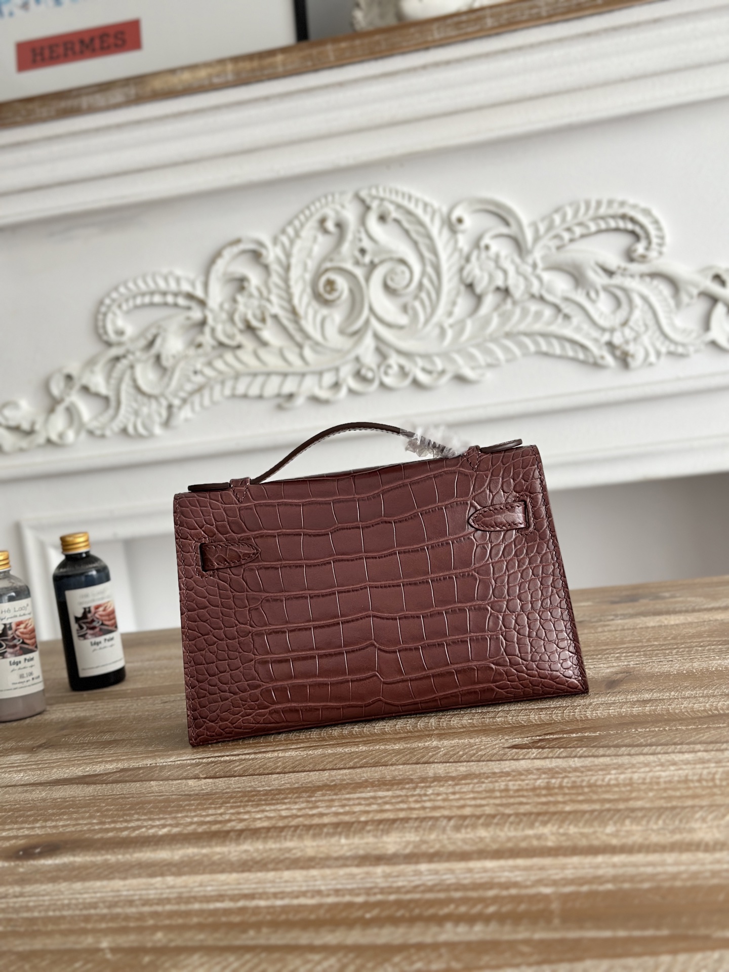 Hermes Kelly Mini Alligator Burgundy Handbag Gold Hardware 22cm 4 i1744387737532 457 0 2