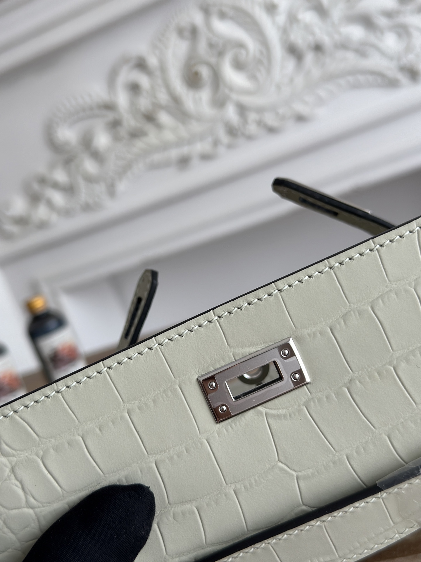 Hermès Kelly Mini Bag Glacier Gray Alligator Leather Silver Hardware 8 i1744389301714 9296 0 7