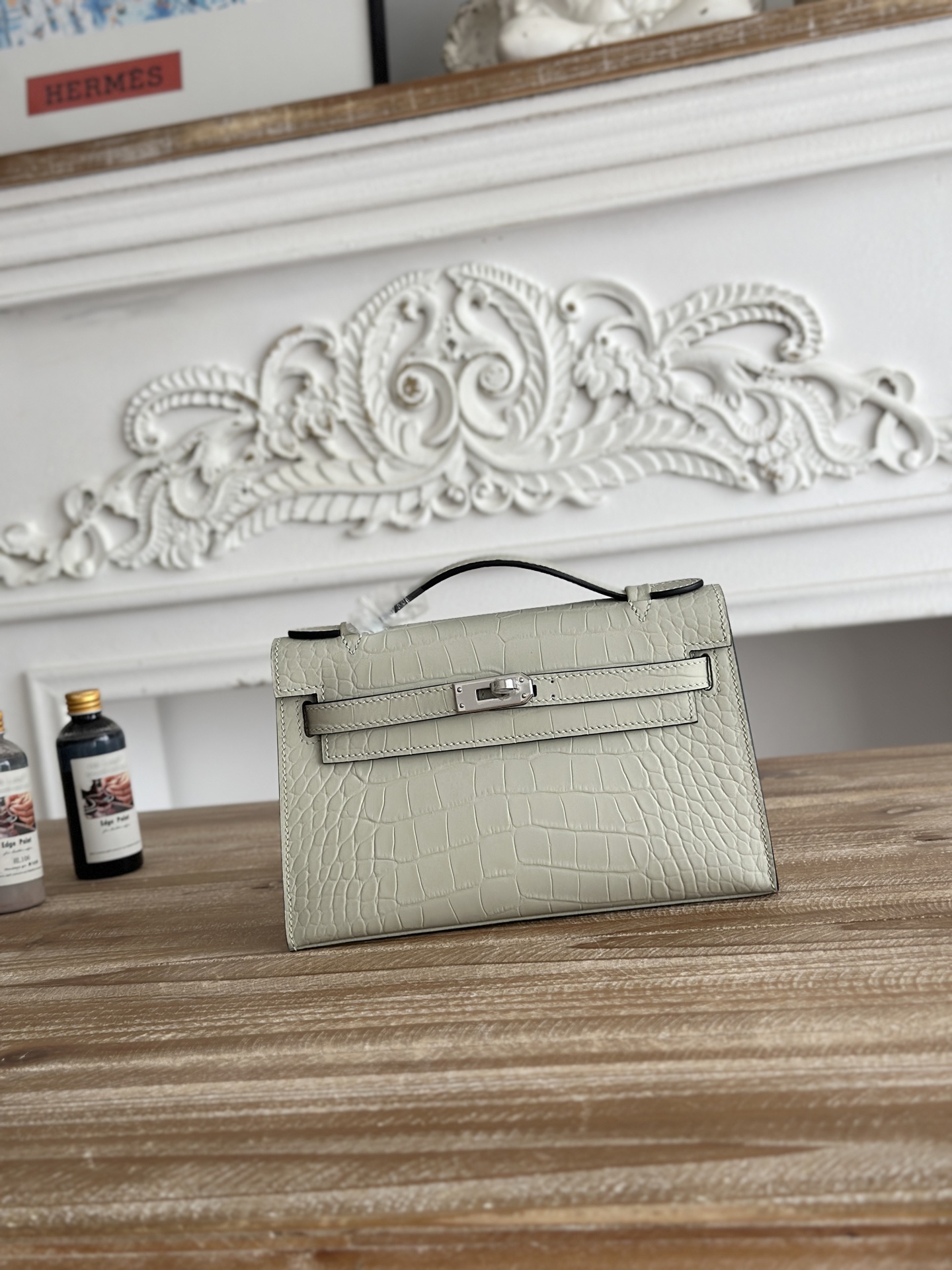 Hermès Kelly Mini Bag Glacier Gray Alligator Leather Silver Hardware 1 i1744389302844 9825 0 0