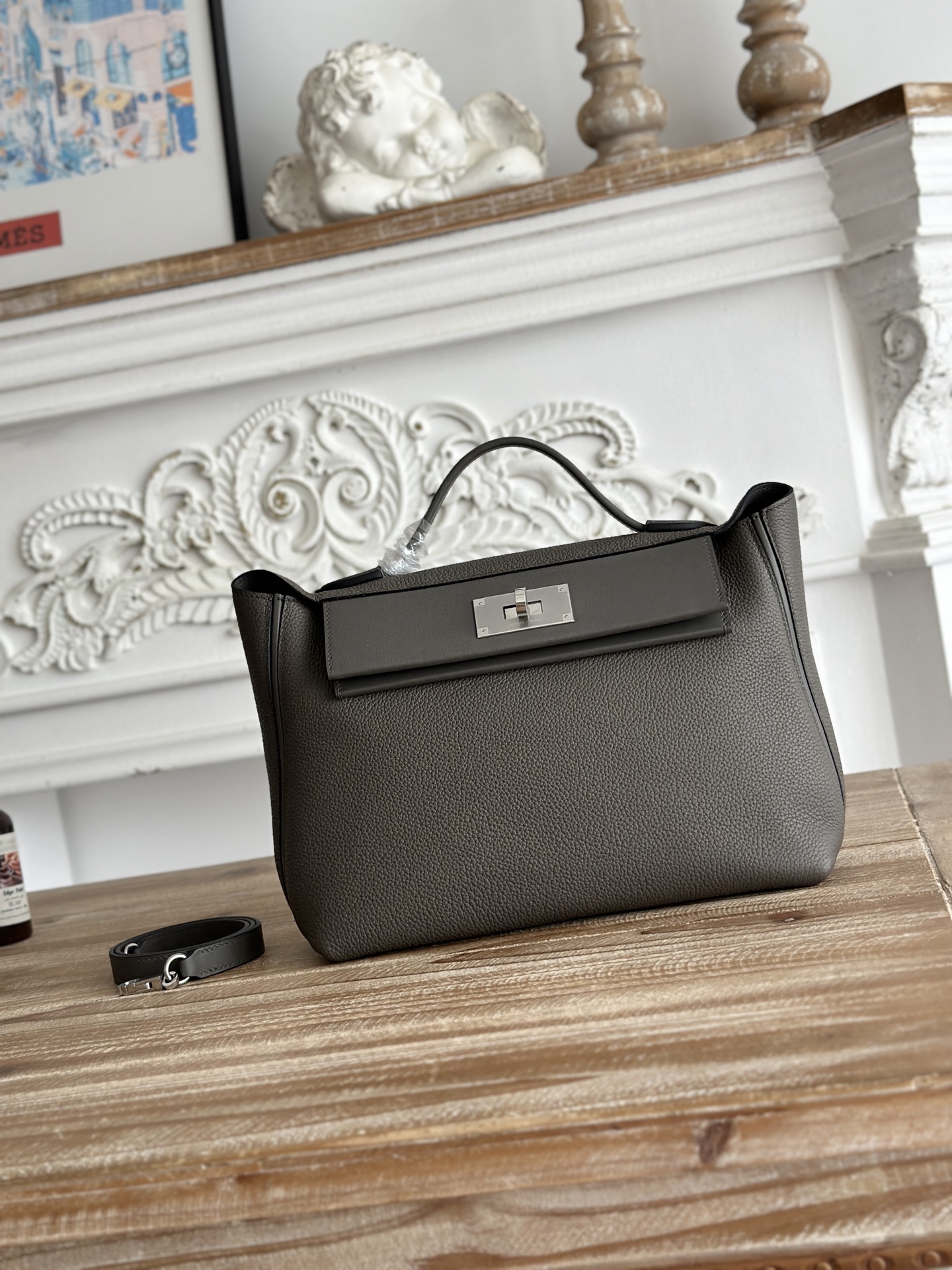 Hermes 24 Etoupe shoulder everyday