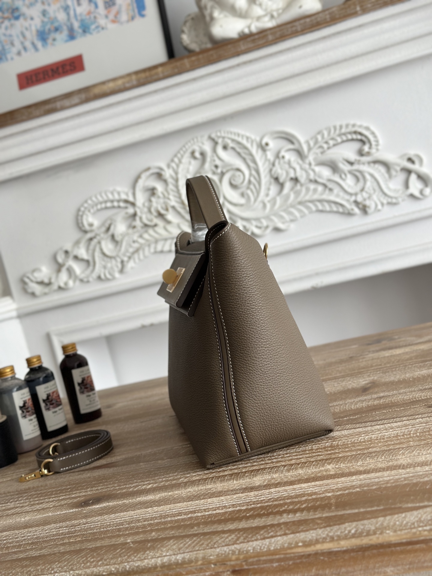 Hermes 2424 Taupe shoulder everyday