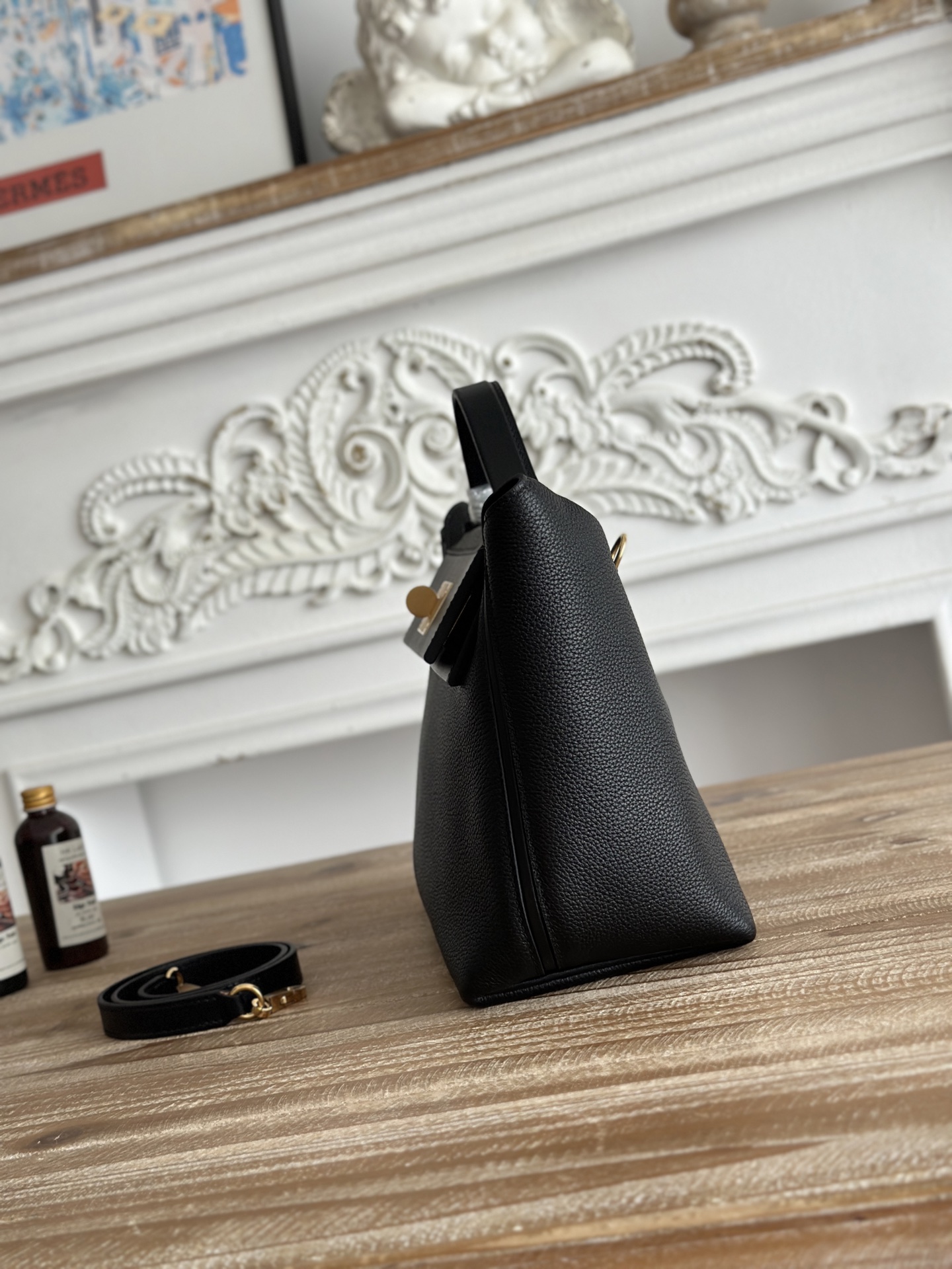 Hermes Kelly Black shoulder everyday