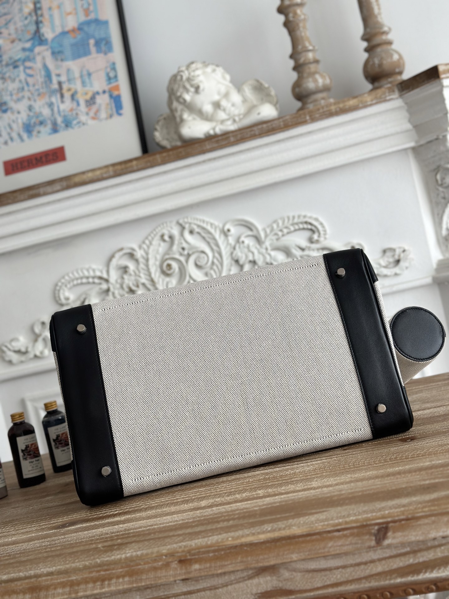 Hermes HAC 40 Cargo Black and Beige 40 work everyday