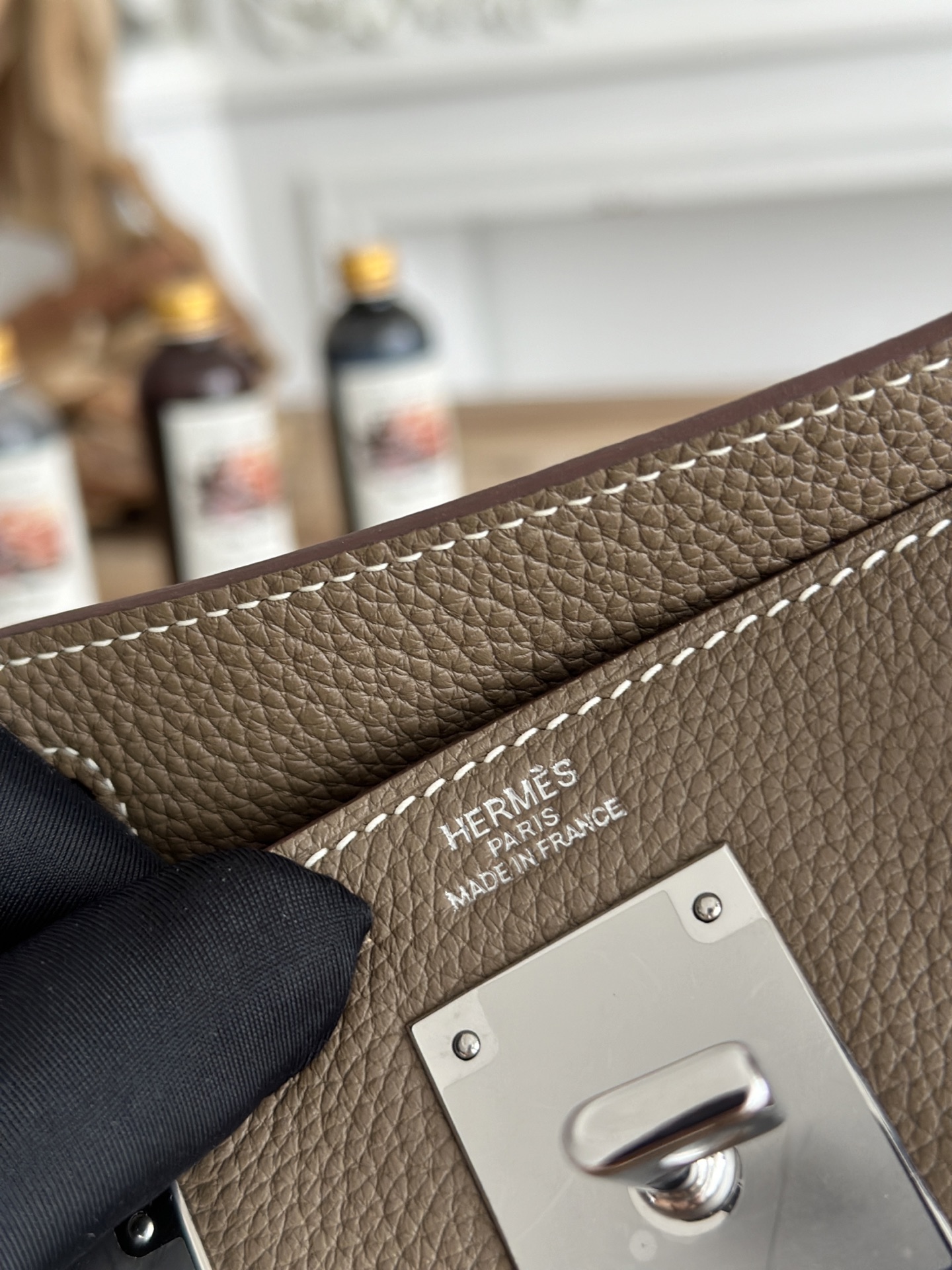 Hermes tas 𝐇𝐚𝐜 𝐚 𝐝𝐨𝐬｜Groot grijs — photo 9