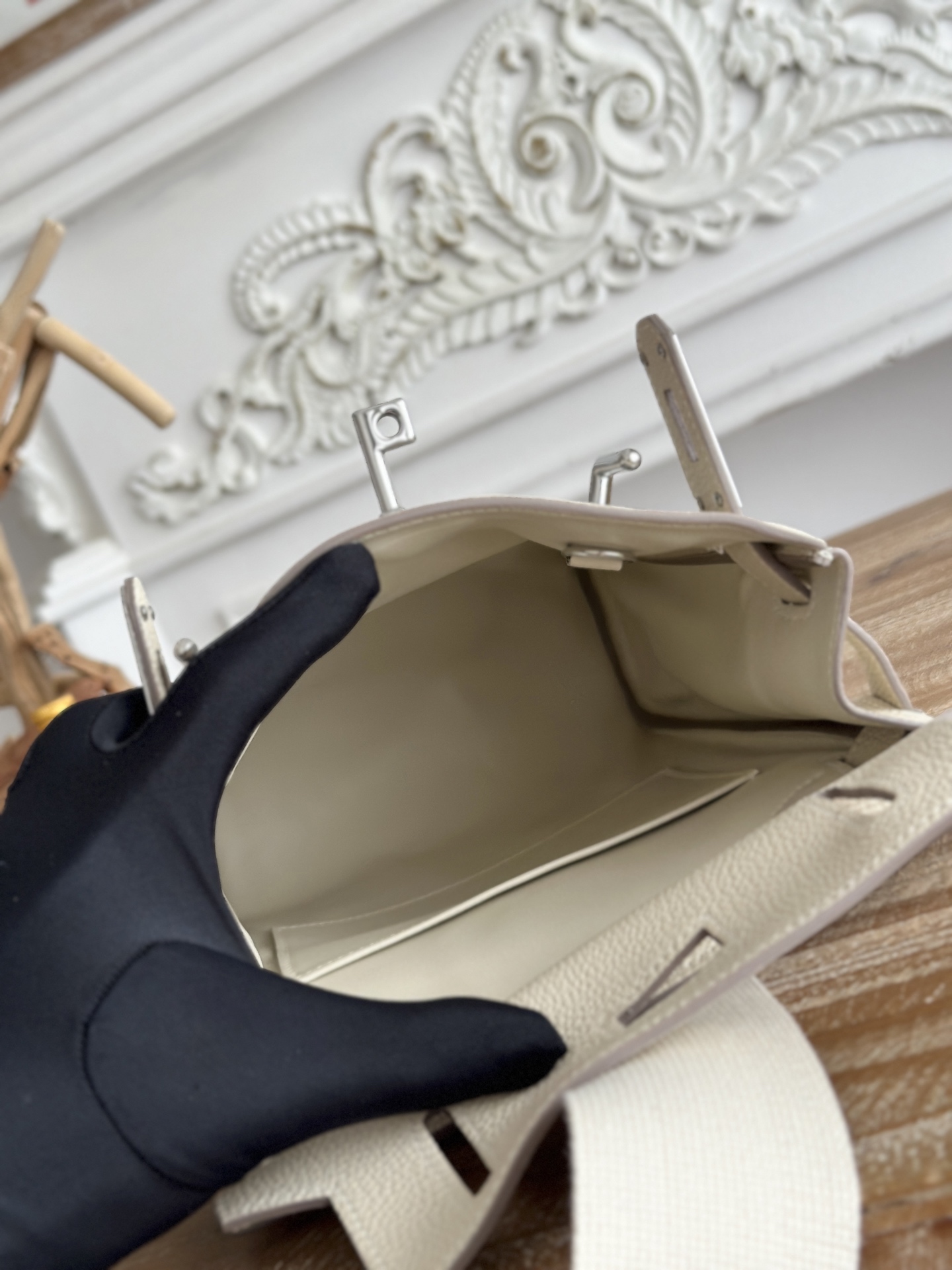 Borsa Hermes 𝐇𝐚𝐜 𝐚 𝐝𝐨𝐬｜milkshake bianco — photo 8
