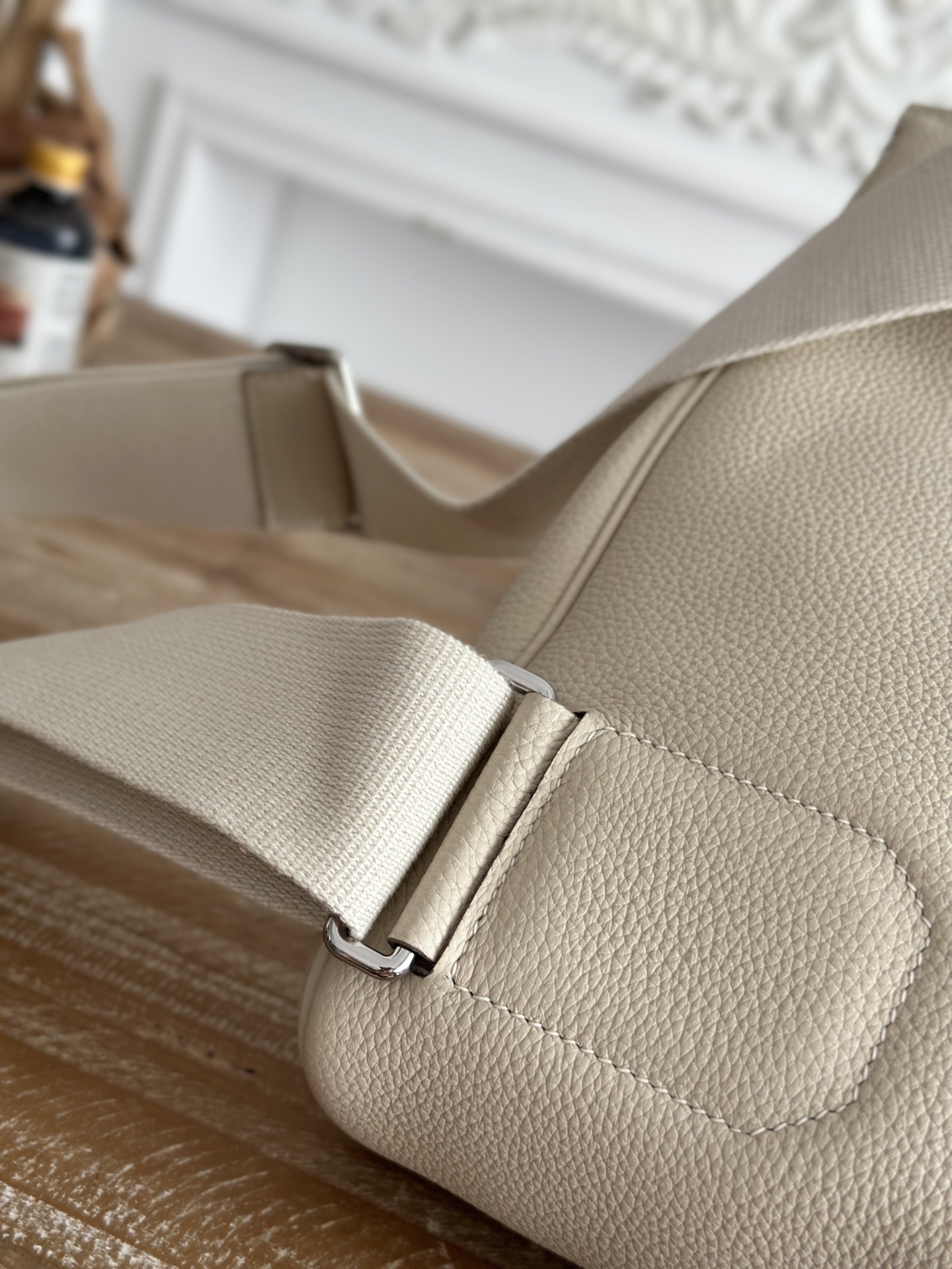Hermes Milkshake White crossbody everyday