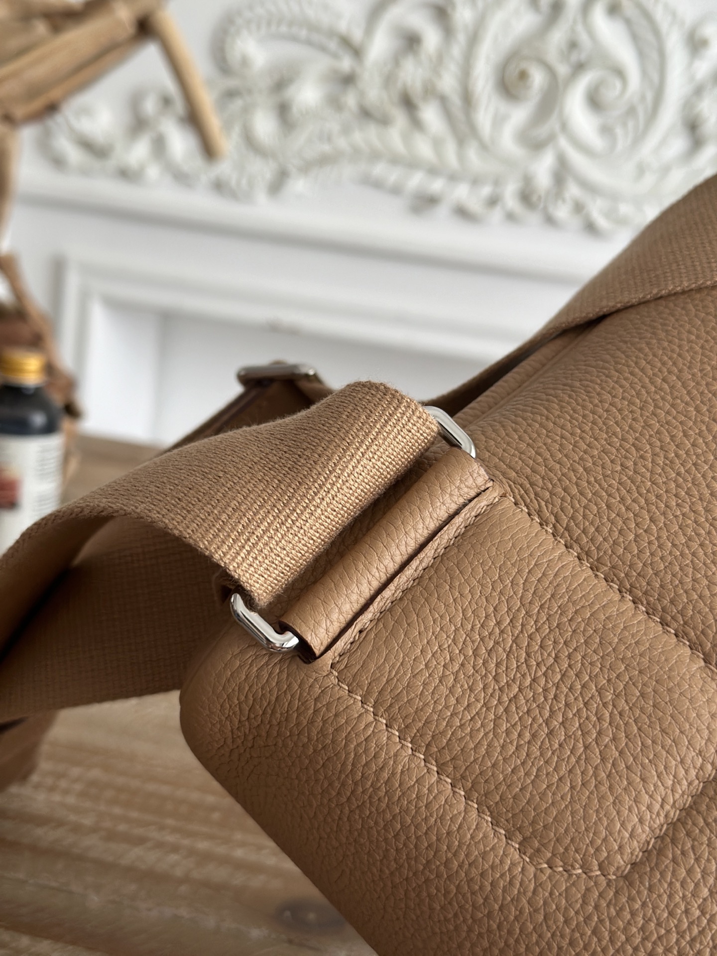 Hermes HAC dos Milk brown crossbody everyday