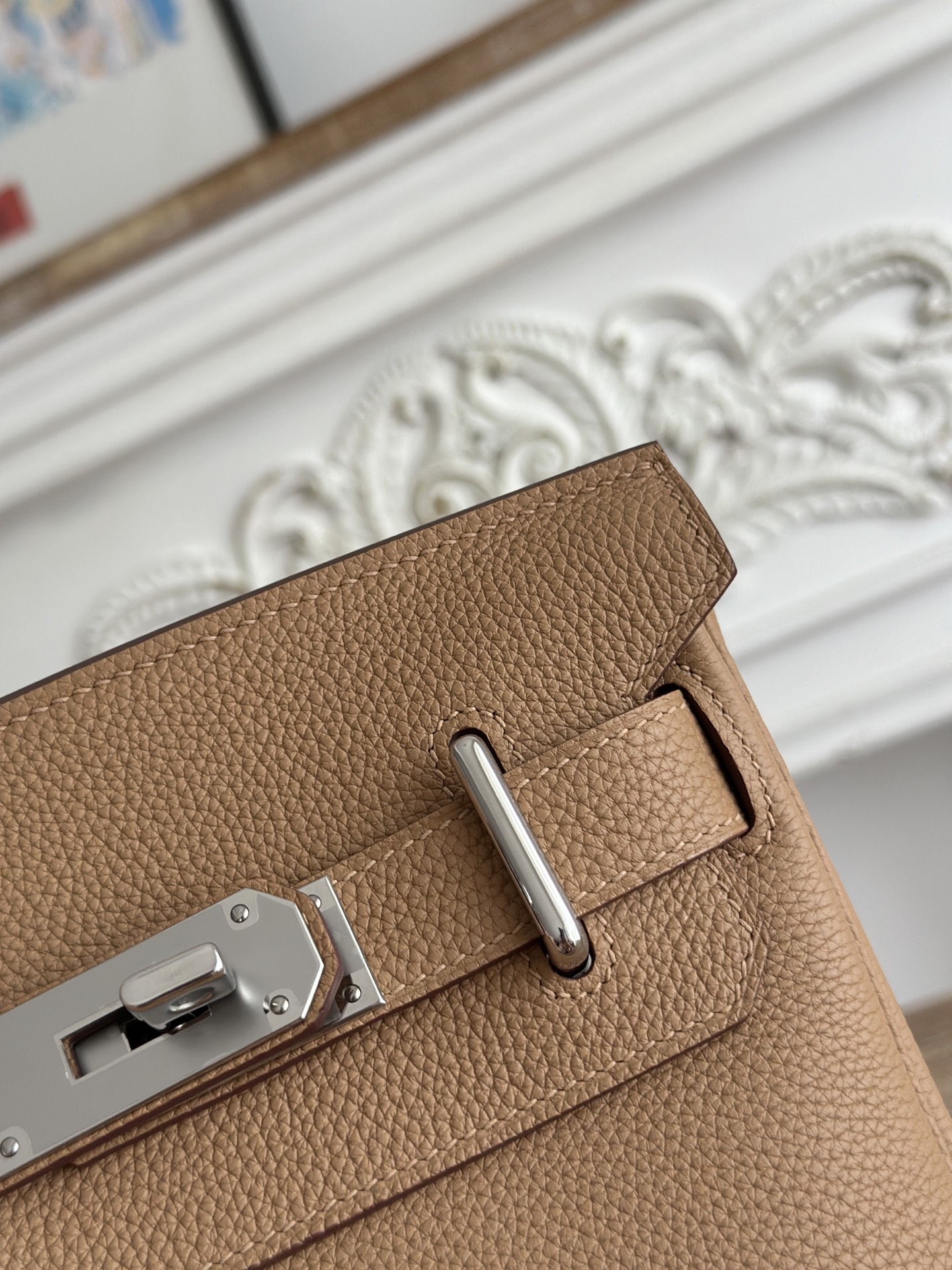 Hermes HAC dos Milk brown crossbody everyday