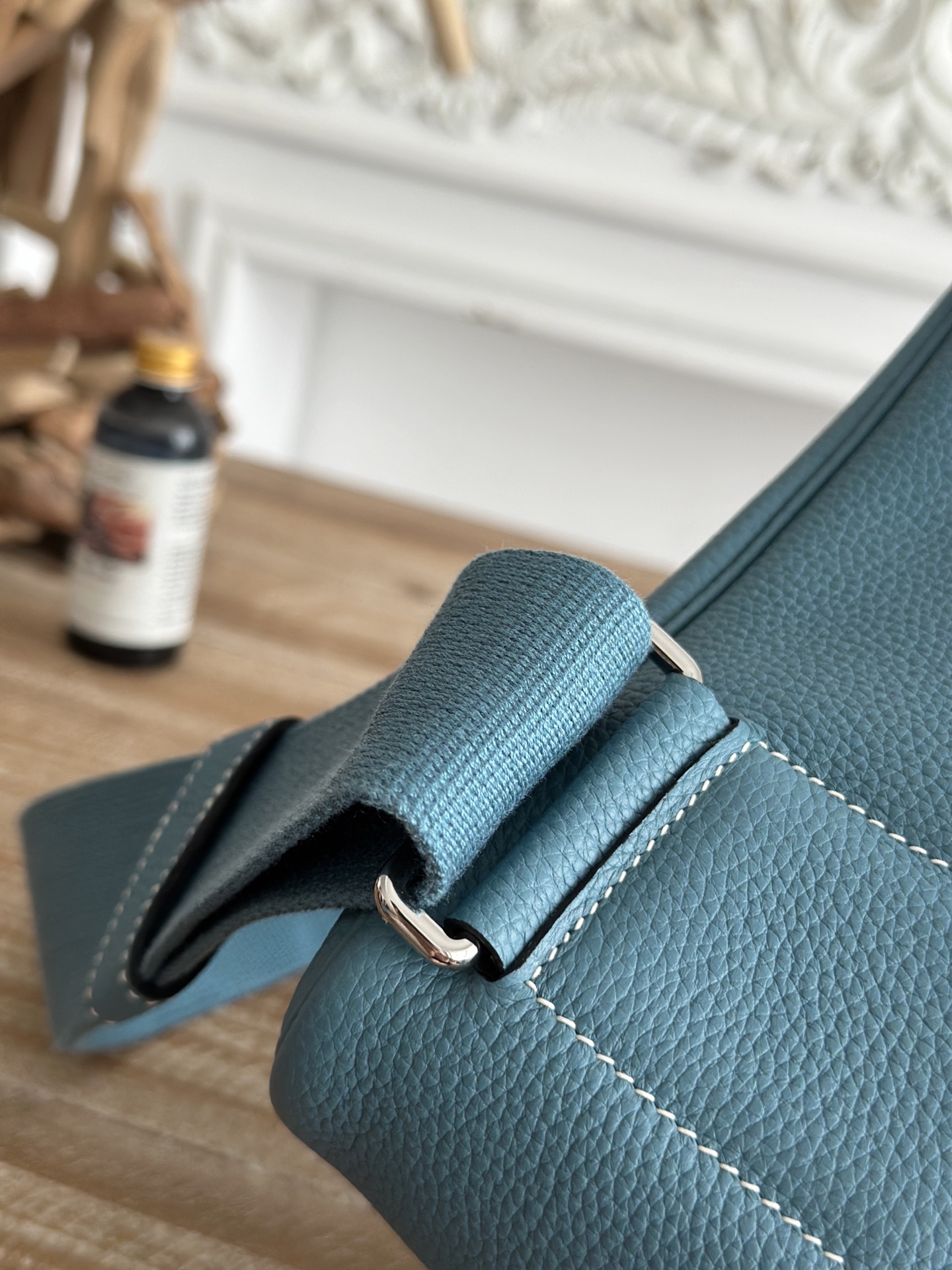 Hermes Hac a dos Denim blue crossbody everyday