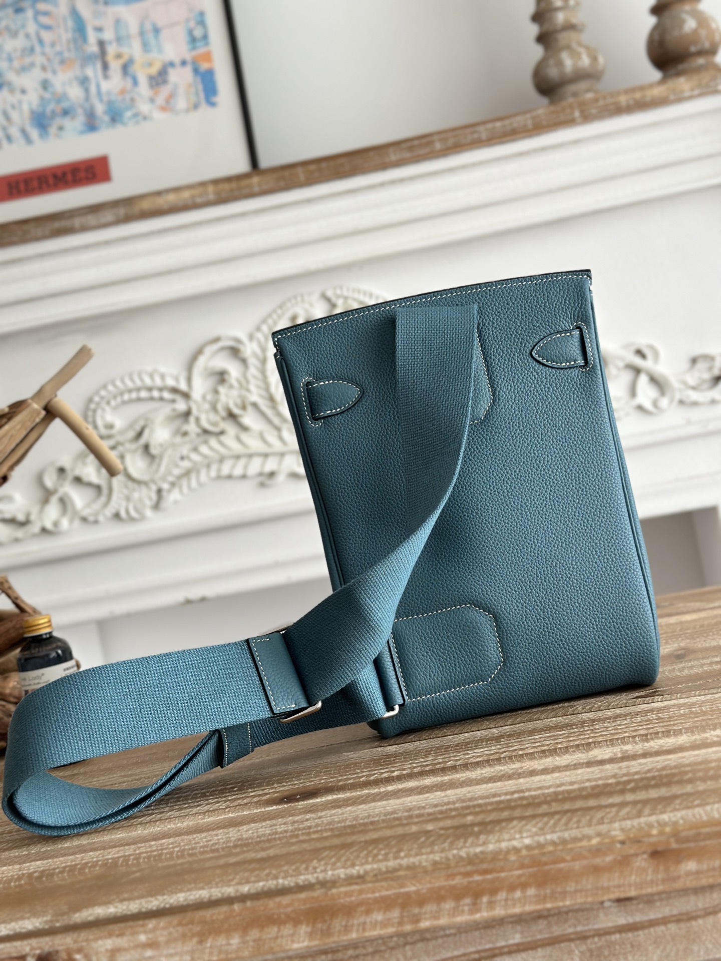 Hermes Hac a dos Denim blue crossbody everyday