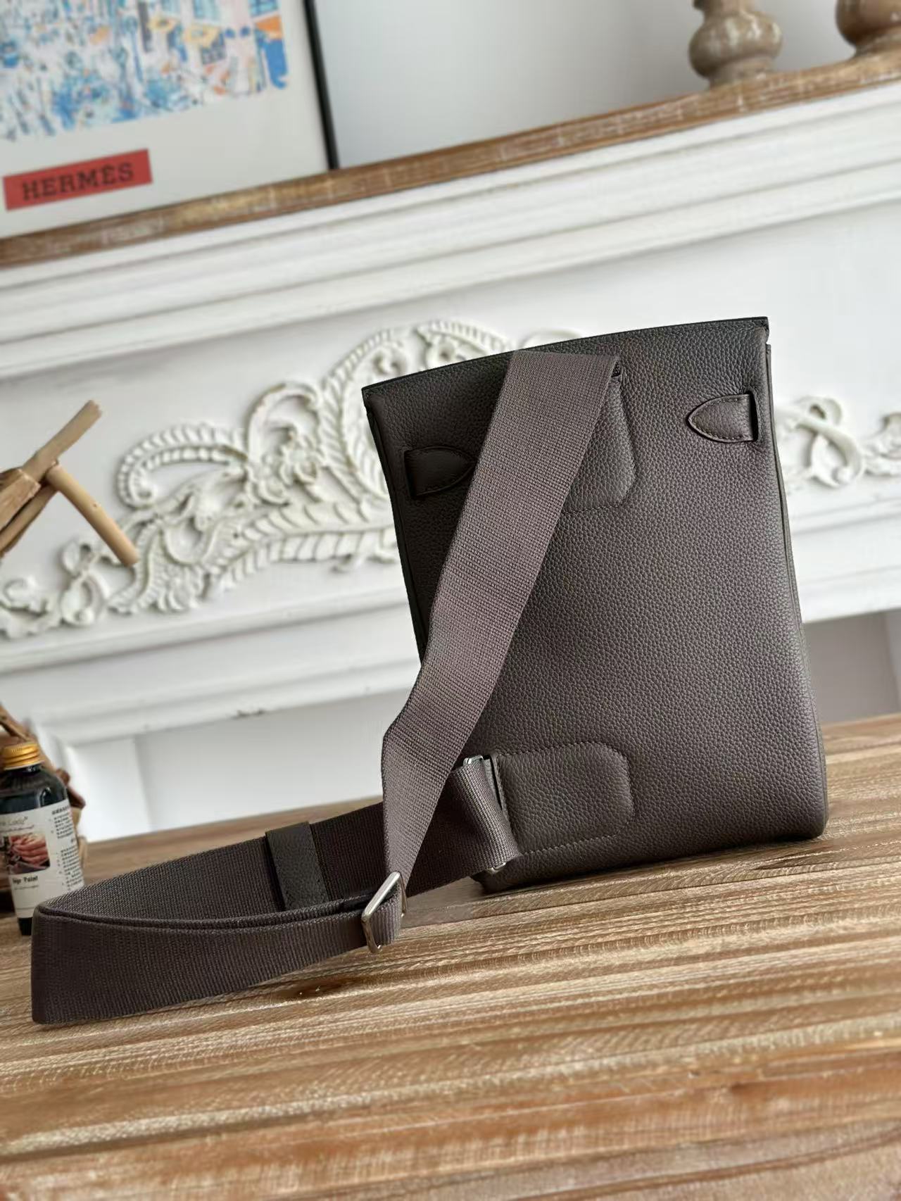 Hermes HAC dos Iron Gray backpack everyday