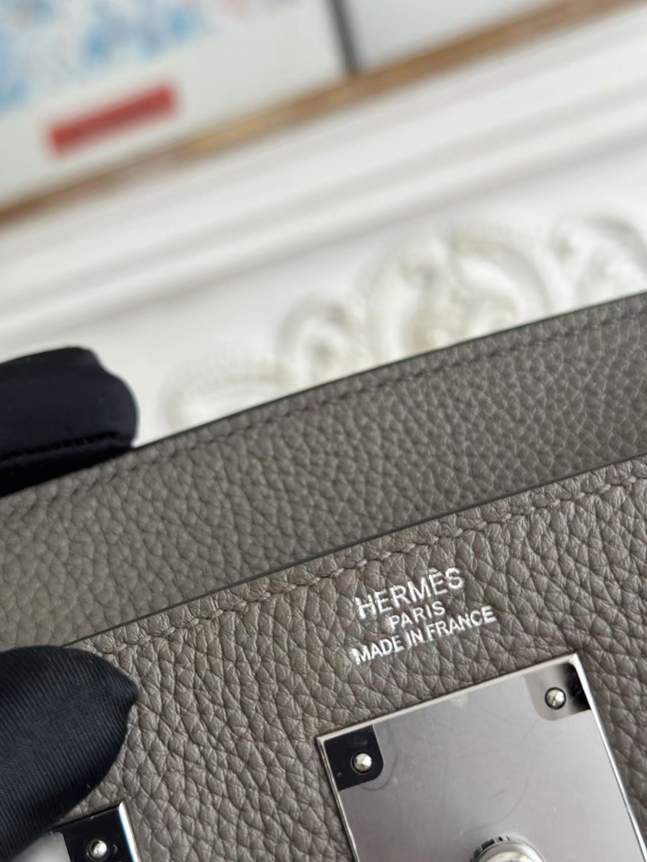 Bolsa Hermes 𝐇𝐚𝐜 𝐚 𝐝𝐨𝐬｜Cinza Ferro — photo 9