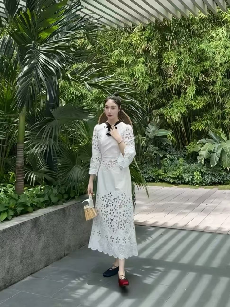 ❤️重工刺绣连衣裙！棉 SML 