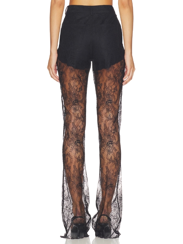 ❤️双层蕾丝长裤！有内衬 两色 SML