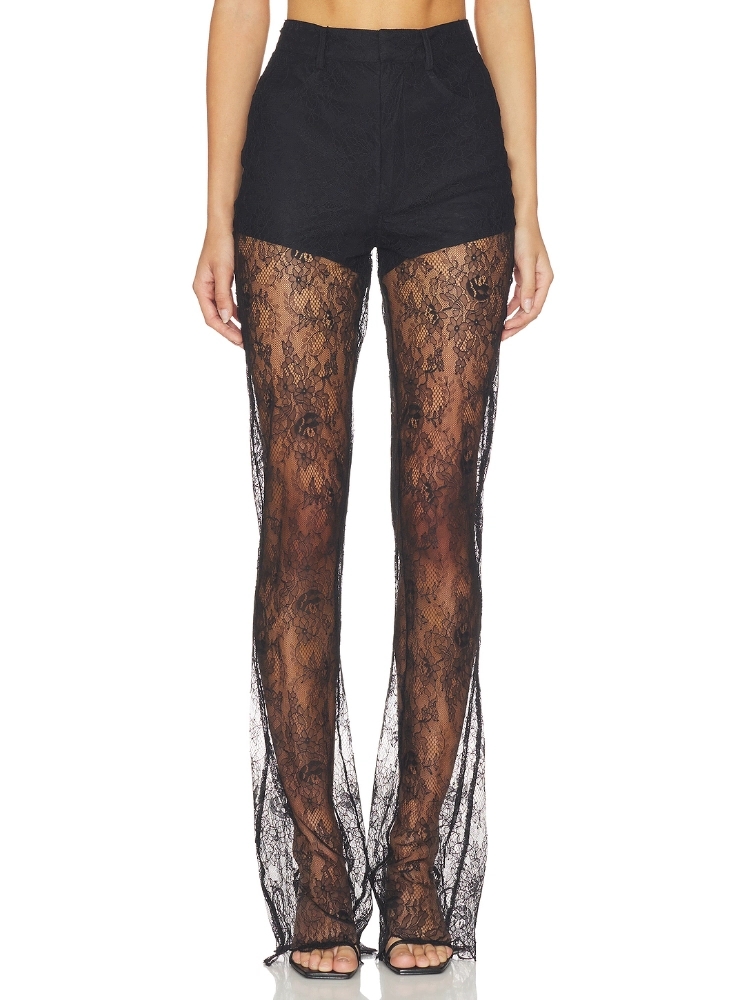 ❤️双层蕾丝长裤！有内衬 两色 SML