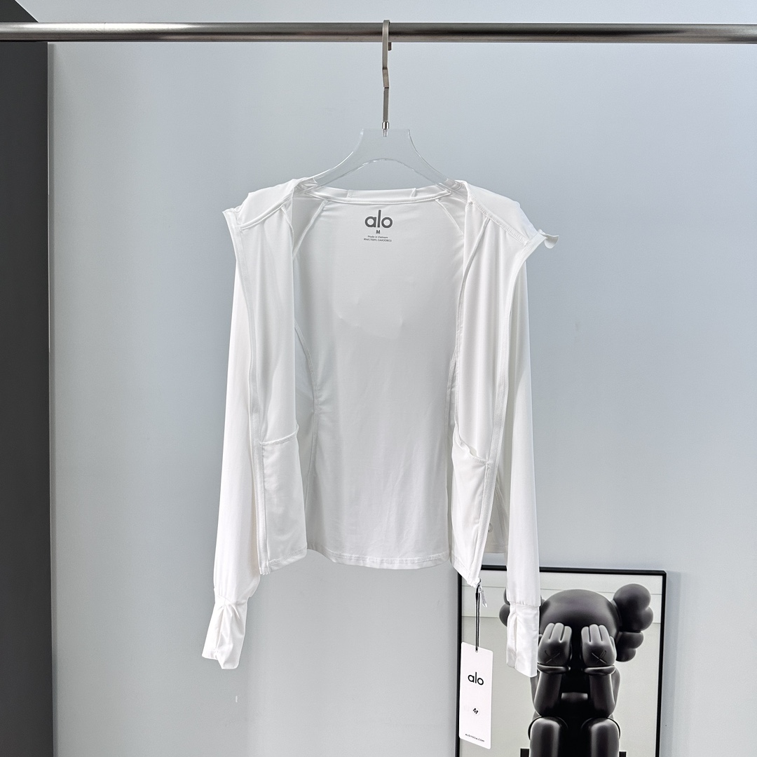 Alo | yoga 女士修身新款瑜伽轻薄户外防晒服外套-Chinese UA Cheap High Quatity Brand Clothes Bags handbags Sneakers wholesale wholesaler seller from China Factory suppliers Fashion Clothing Shoes best Quality Beautiful Price Alo | yoga 女士修身新款瑜伽轻薄户外防晒服外套