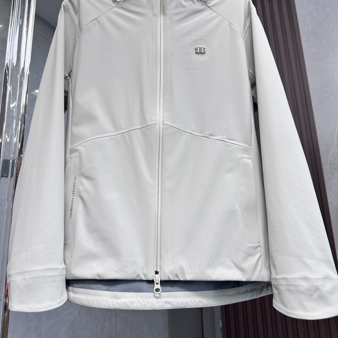 KO LON｜可隆｜SPORT HIK系列｜防风防泼水舒适保暖连帽软壳夹克女款 浅紫色 象牙白