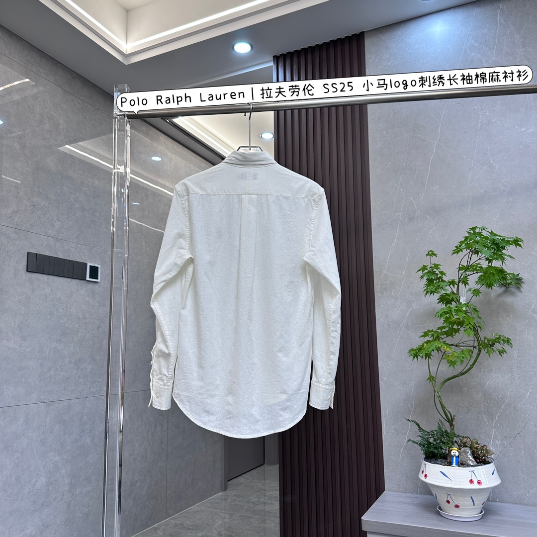 Polo Ralph Lauren|拉夫劳伦 25ss 小标logo刺绣长袖衬衫白色 绿色额 蓝色 卡其色-Chinese UA Cheap High Quatity Brand Clothes Bags handbags Sneakers wholesale wholesaler seller from China Factory suppliers Fashion Clothing Shoes best Quality Beautiful Price Polo Ralph Lauren|拉夫劳伦 25ss 小标logo刺绣长袖衬衫白色 绿色额 蓝色 卡其色