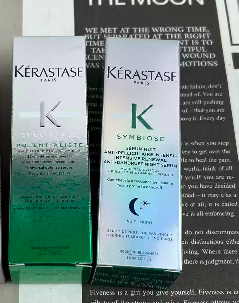 28！（nota del pedido: esencia Kérastase 30ml + color） Esencia para cuero cabelludo Kérastase botella negra 30ml (botella…