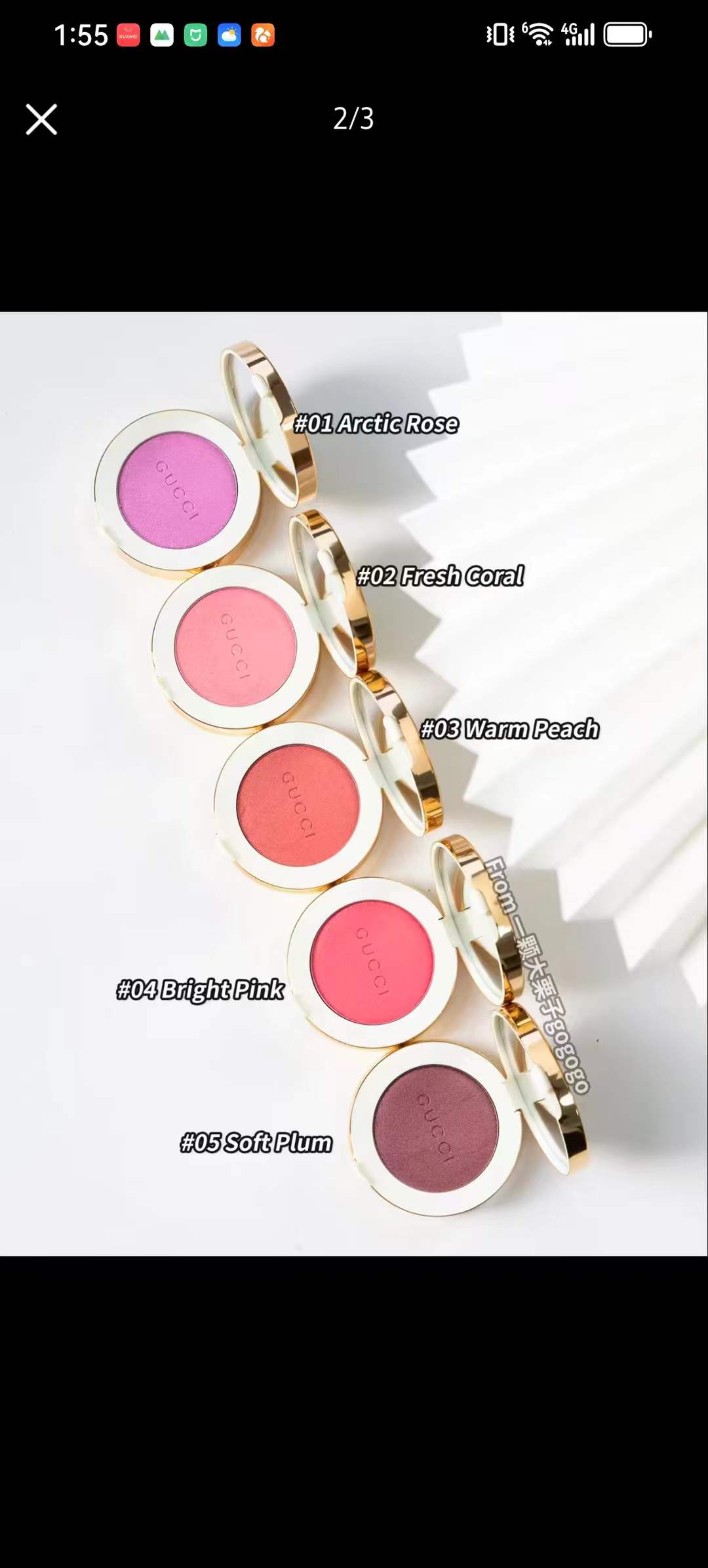 35! (Nota del pedido: nuevo colorete brillante de estrellas de Gucci + tono) 26 modelos GUCCI colorete brillante de est…
