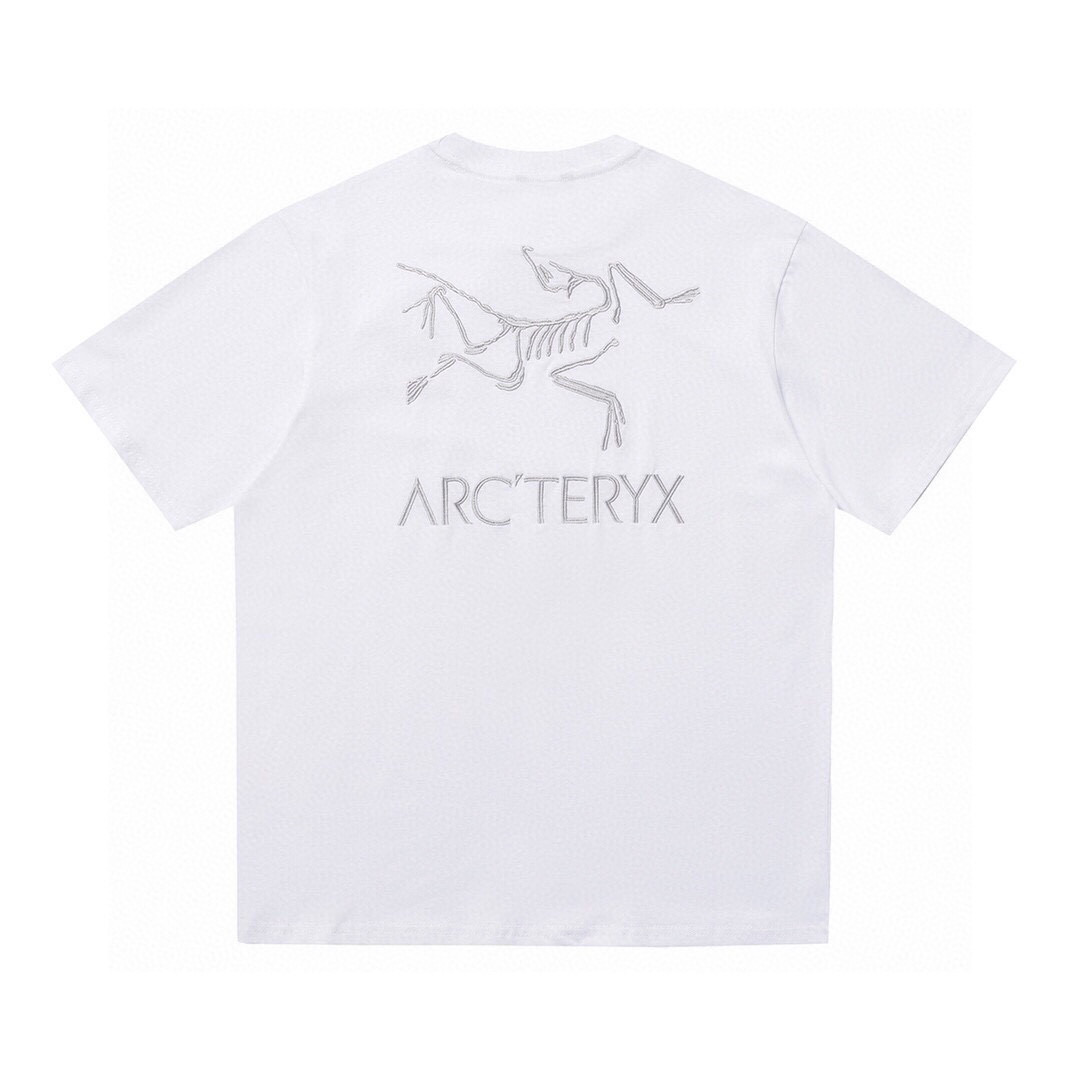 High-Quality Women’s Dress with Heavy Embroidery and Logo T-Shirt in White and Black - 图片 3