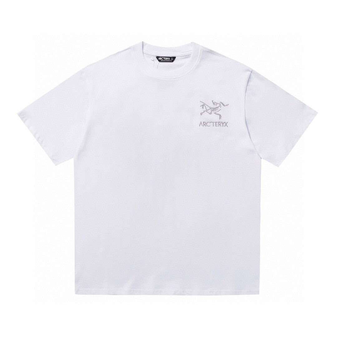 High-Quality Women’s Dress with Heavy Embroidery and Logo T-Shirt in White and Black - 图片 2