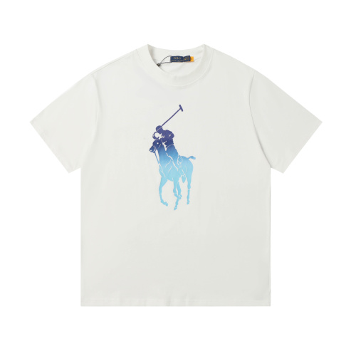 Ralph Lauren Classic Gradient Print Short Sleeve Tee - Soft Cotton, Relaxed Fit 1 Ralph Lauren Classic Gradient Print Short Sleeve Tee – Soft Cotton, Relaxed Fit