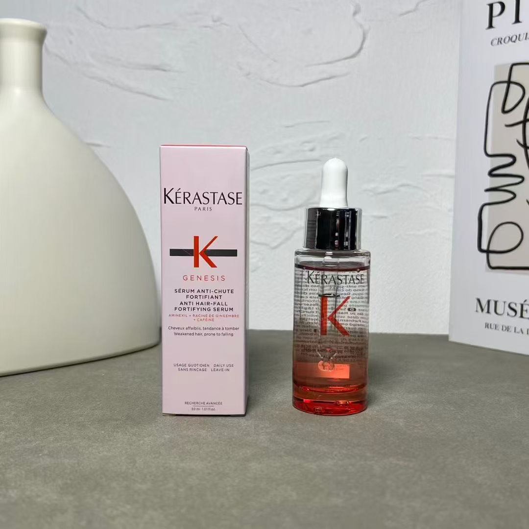 30! (Nota del pedido: Esencia KÉRASTASE rosa 30ml) Esencia KÉRASTASE 30ml botella rosa🔜 Esencia de jengibre energizant…