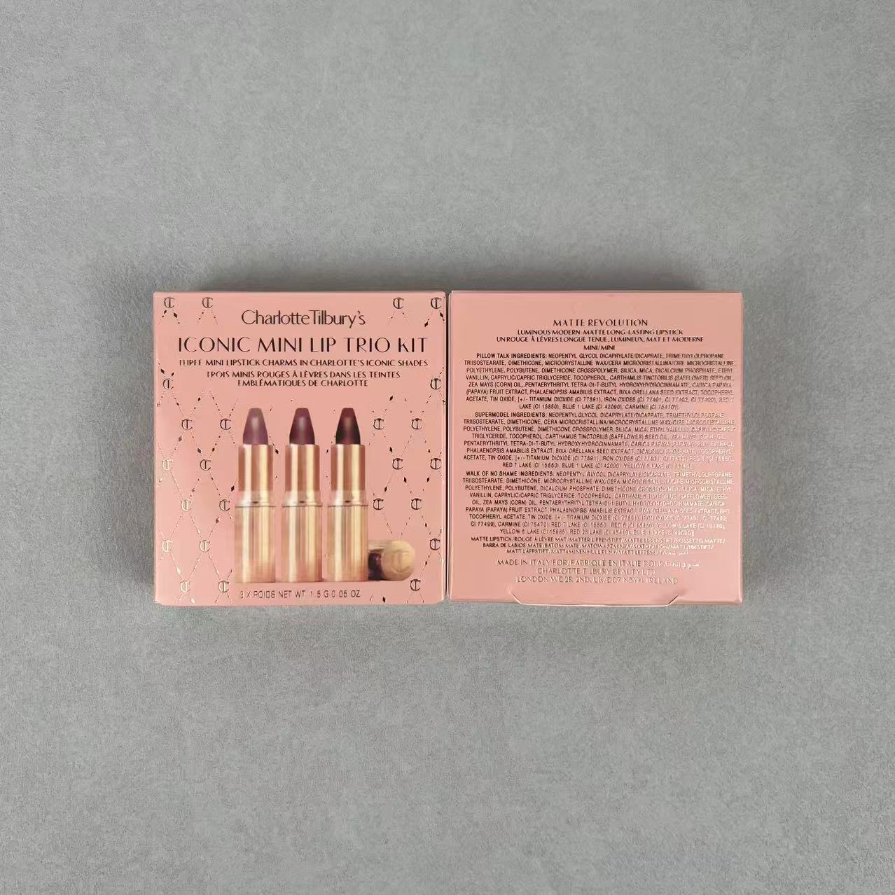 45. Set de 3 Labiales CT Tamaño Muestra ×1.5g 🔜 Calidad 1:1❗Set de 3 Labiales CT *1.5g (Contiene: walk of shame# pillo…