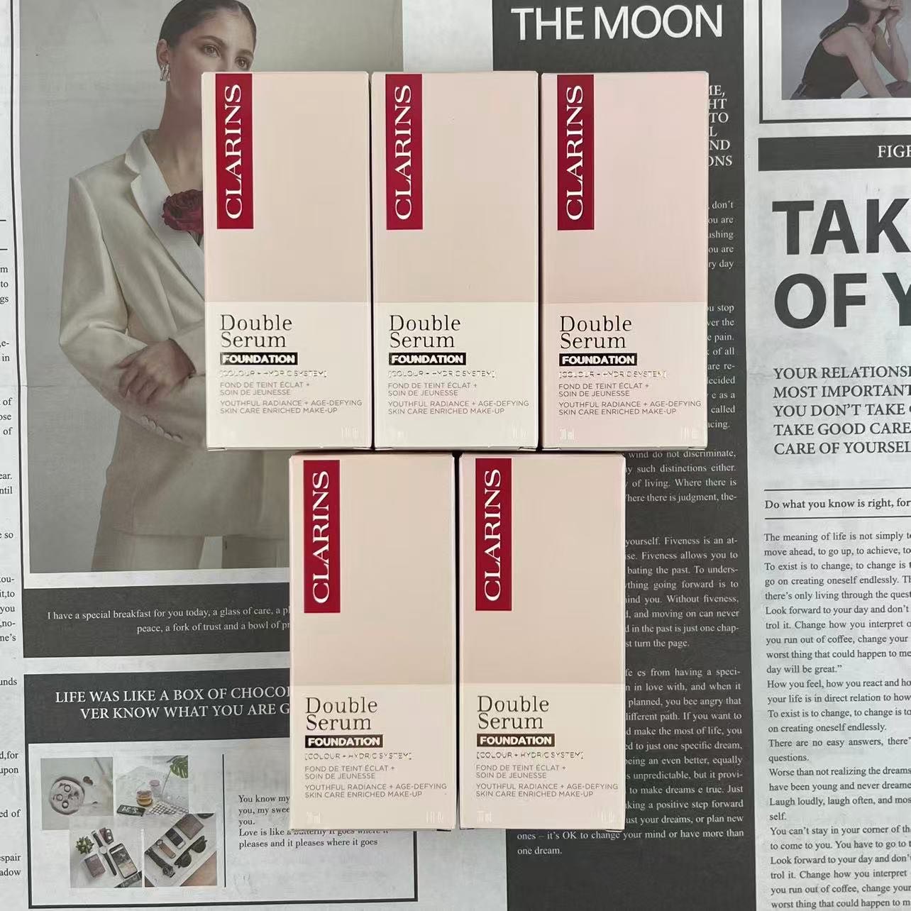 75! (Nota al realizar el pedido: Clarins Double Essence Foundation + Número de color) Base líquida Clarins Double Essen…