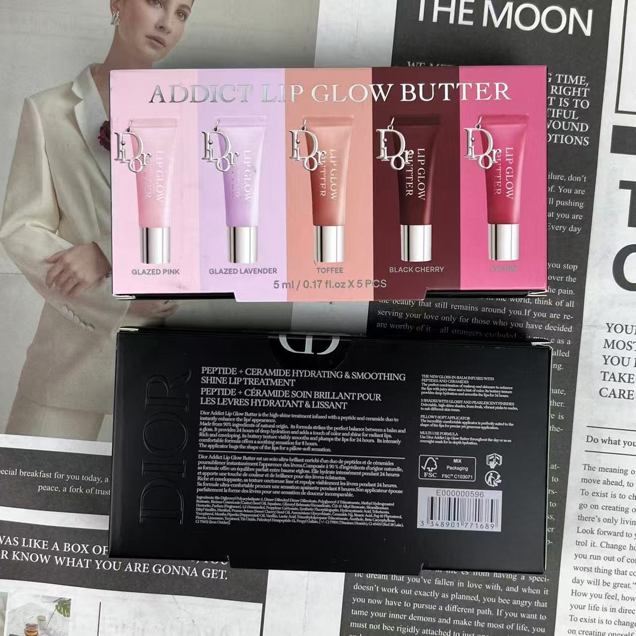 60! (Nota al hacer pedido: Set de cinco mini brillos de labios Dior) Nuevo set de cinco mini brillos de labios Dior con…
