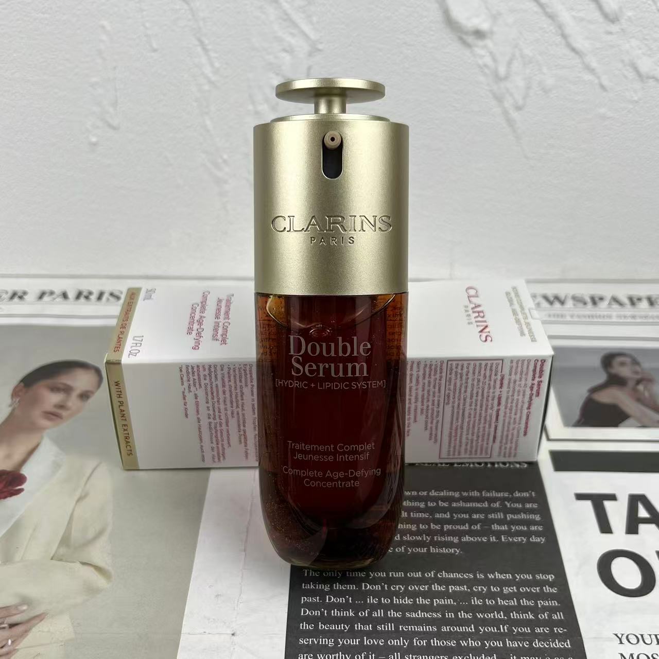 40！（nota del pedido: esencia doble nueva versión Mingtong 50ml） Esencia doble Clarins versión Mingtong novena generació…