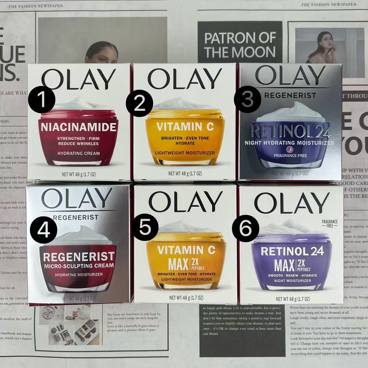 36！（nota del pedido: crema facial Olay + tono) Puedes pedir por número, conveniente para todos ⚠️ ❶ crema facial Olay新生…