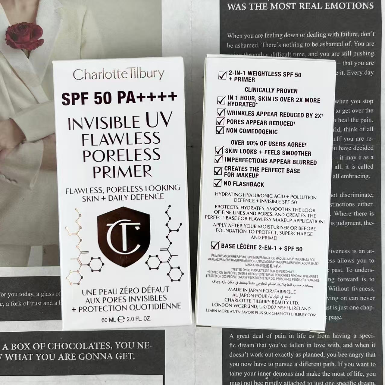30! (Nota del pedido: Protector solar CT 60ml) Protector solar CT Charlotte Tilbury invisible difuminador prebase de ma…