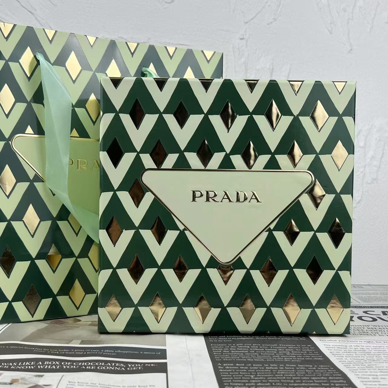 135. Prada jardín de sueños verde set de cuatro piezas 🔜 calidad 1:1❗PRADA Prada jardín de sueños verde set de cuatro …
