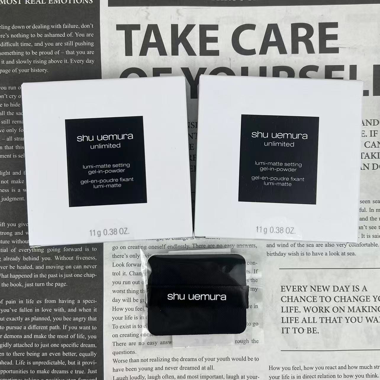 45! (Nota al hacer pedido: polvo compacto de Shu Uemura + azul/púrpura) Polvo compacto de alta calidad horneado de Shu …