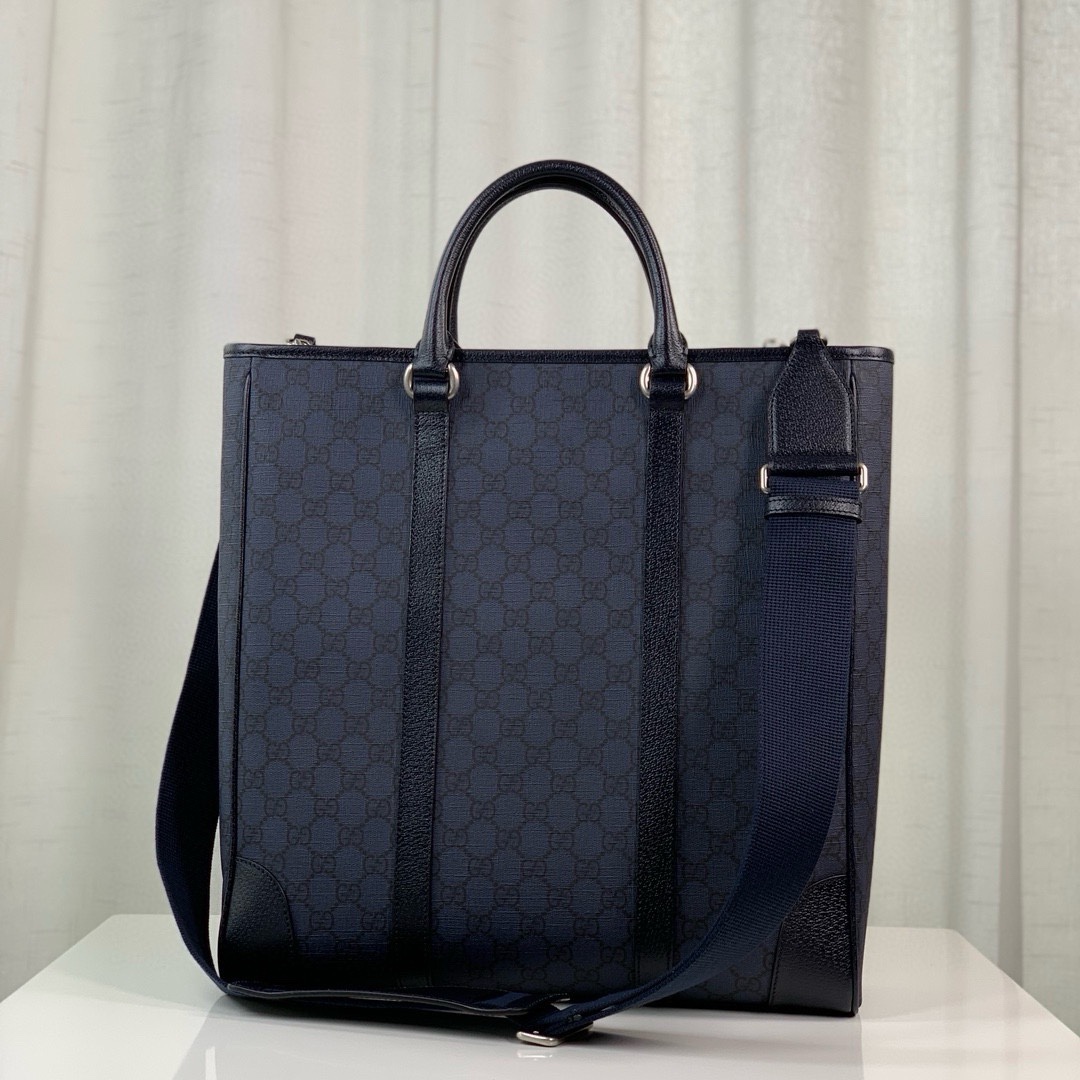24 new products gucci Ophidia series GG tote briefcase, imported leather GG with cowhide piping, cotton and linen lining, 1 zipper pocket and 1 o