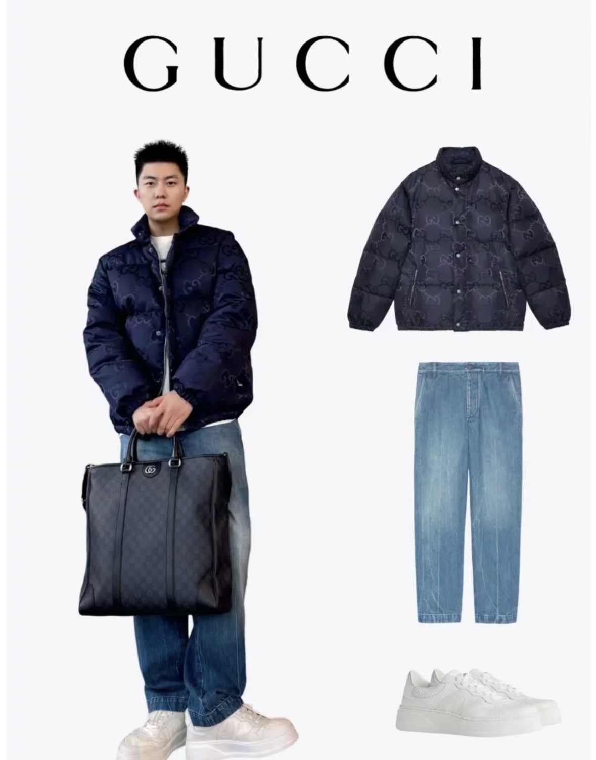 24 new products gucci Ophidia series GG tote briefcase