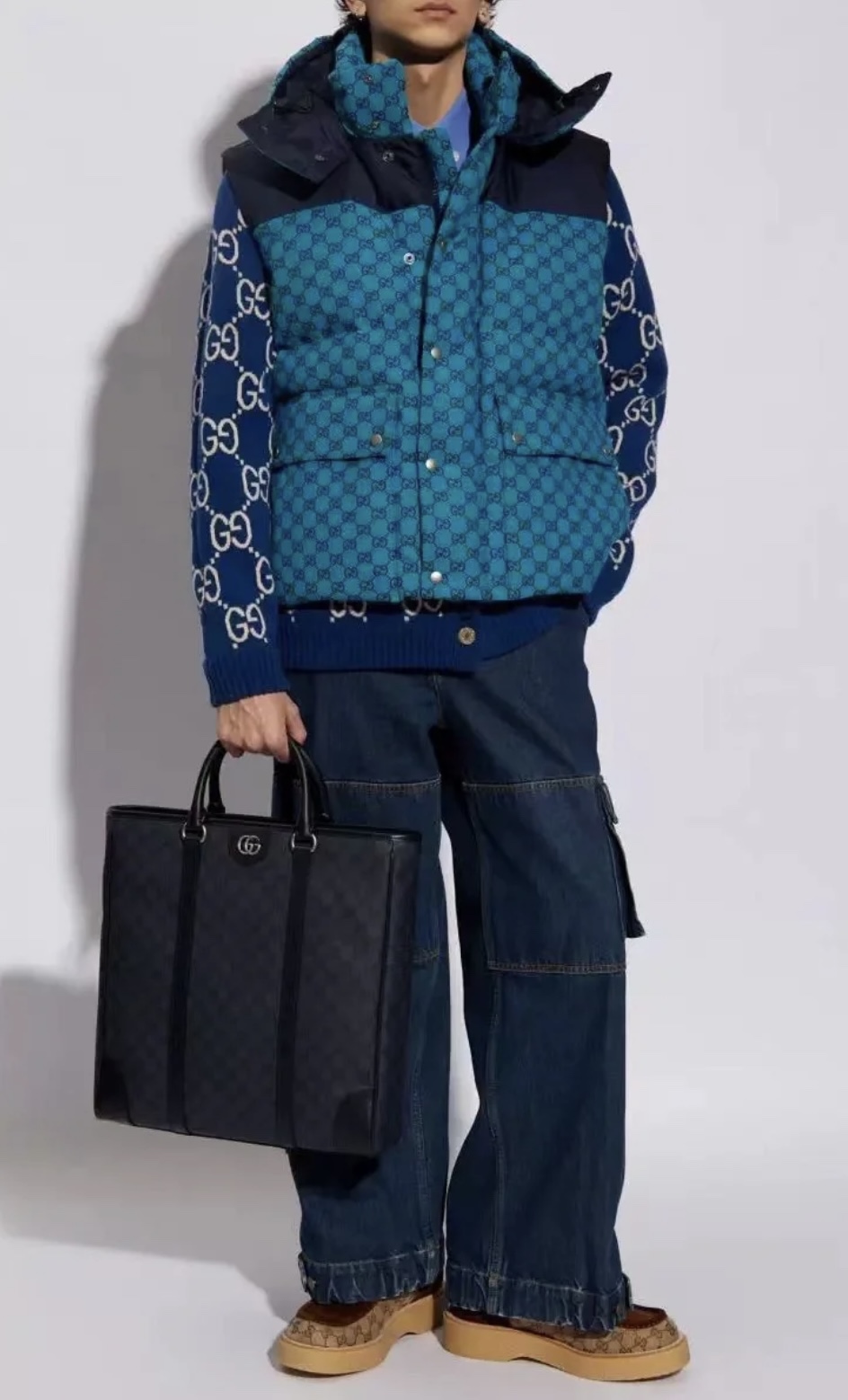 24 new products gucci Ophidia series GG tote briefcase