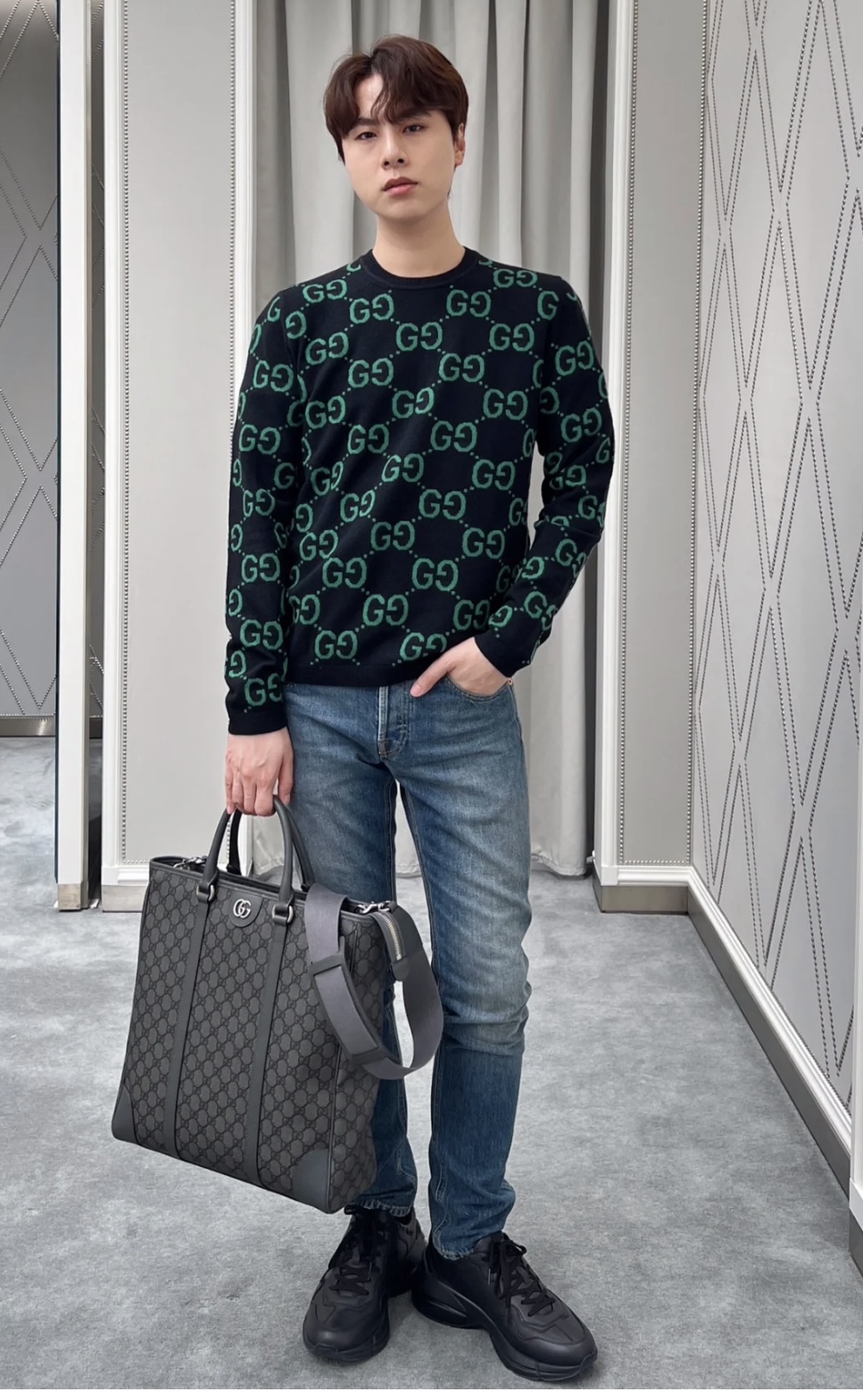 24 new products gucci Ophidia series GG tote briefcase