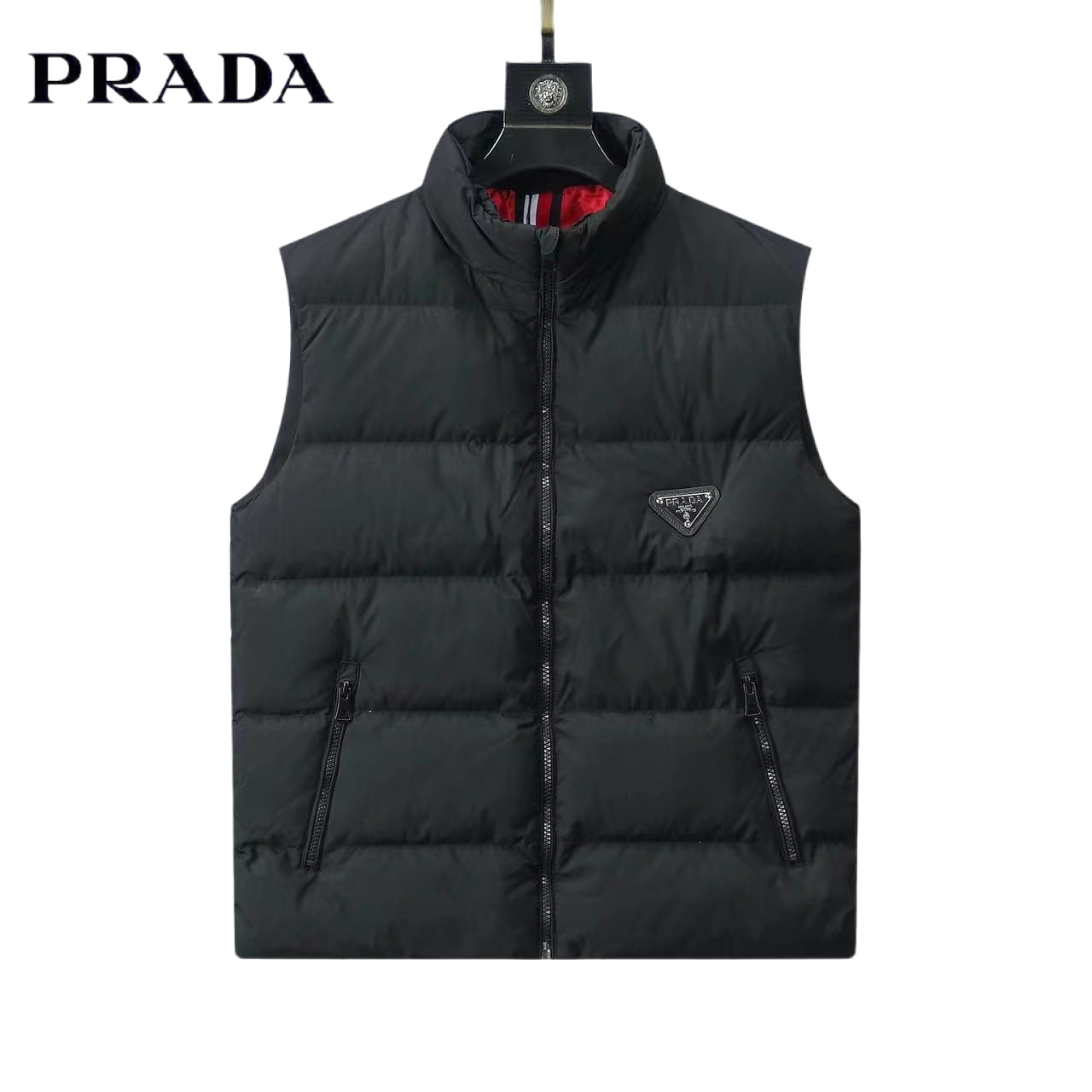 Buy Cheap Prada Sale Clothing Down Jacket Black White Duck Down Fall/Winter Collection Fashion