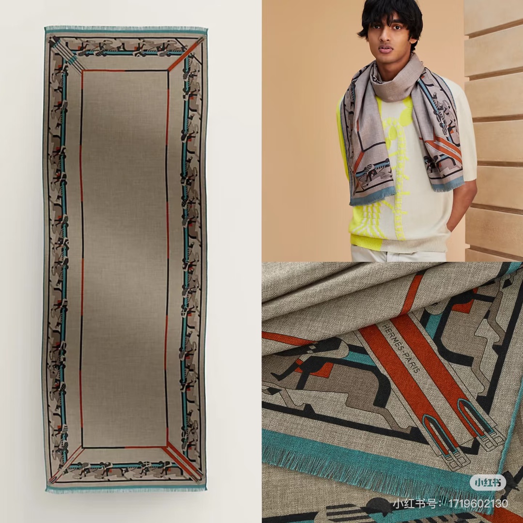重磅来袭❤️ 强烈推荐🧱
Hermes  丝绒长巾 【高端双面同色】