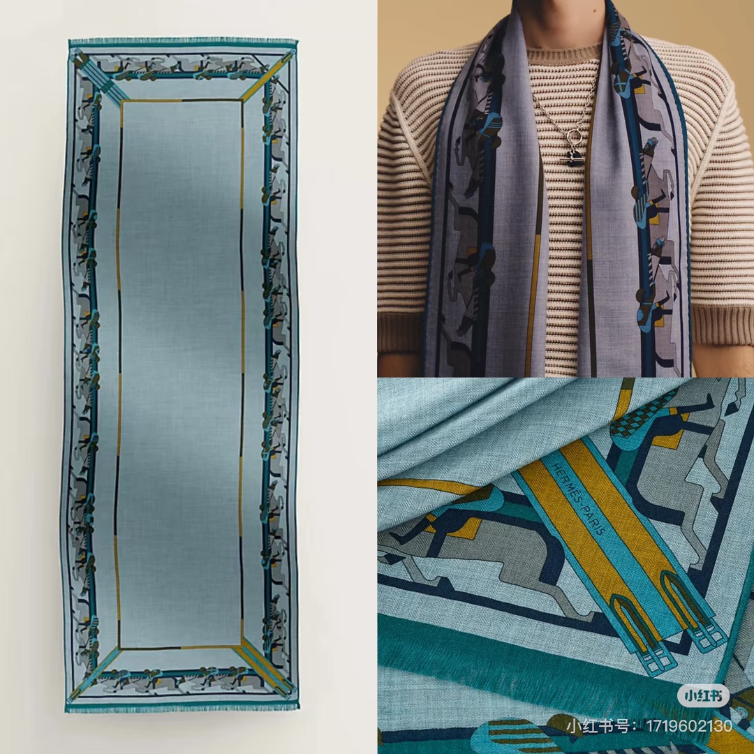 重磅来袭❤️ 强烈推荐🧱
Hermes  丝绒长巾 【高端双面同色】