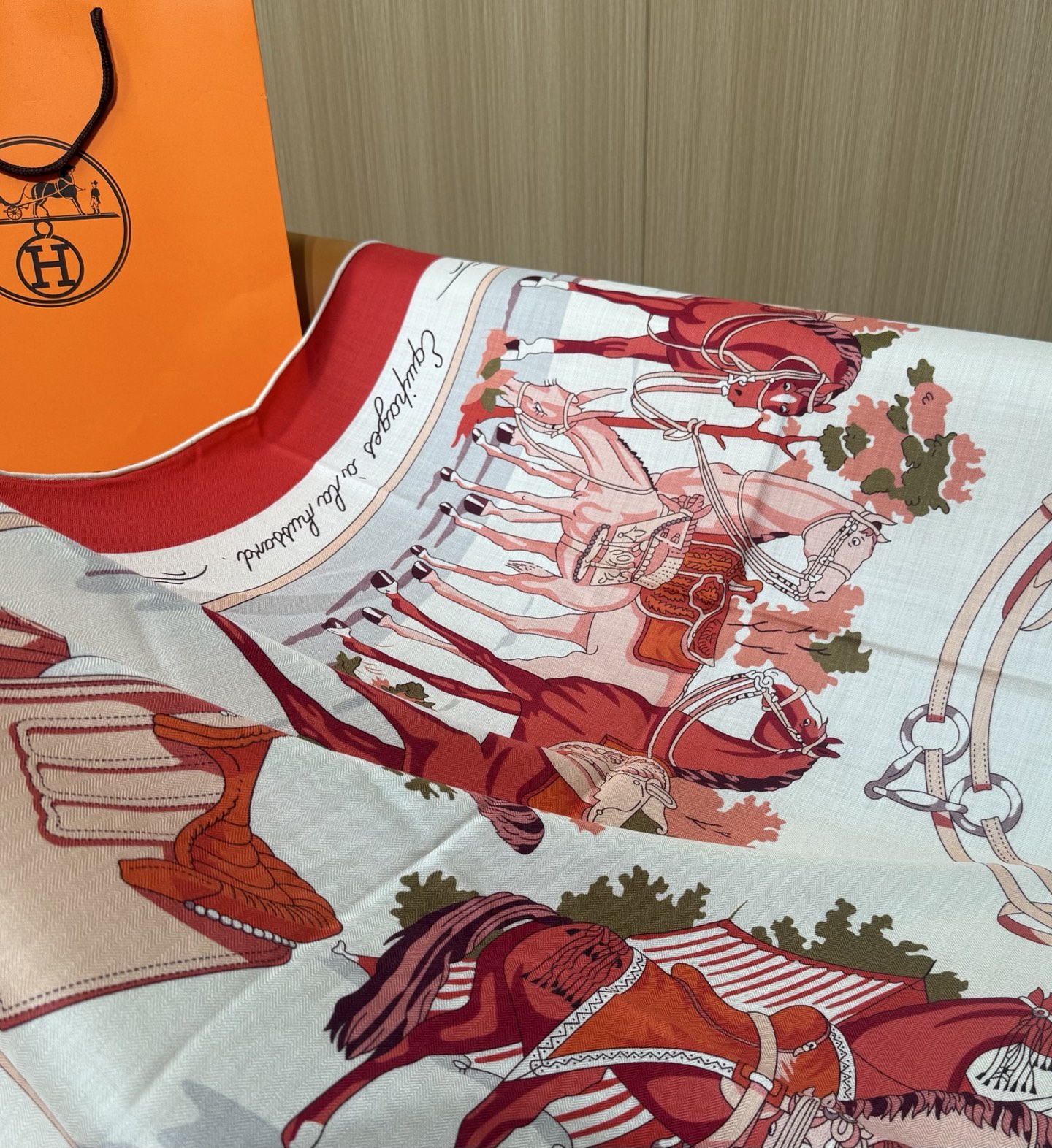 𝐇𝐞𝐫𝐦𝐞𝐬 • 𝟐𝟔ꫛꫀꪝ《马具优雅美学》140双面方巾【双面异色 丝毛款】H家羊绒新款 买了都说好看