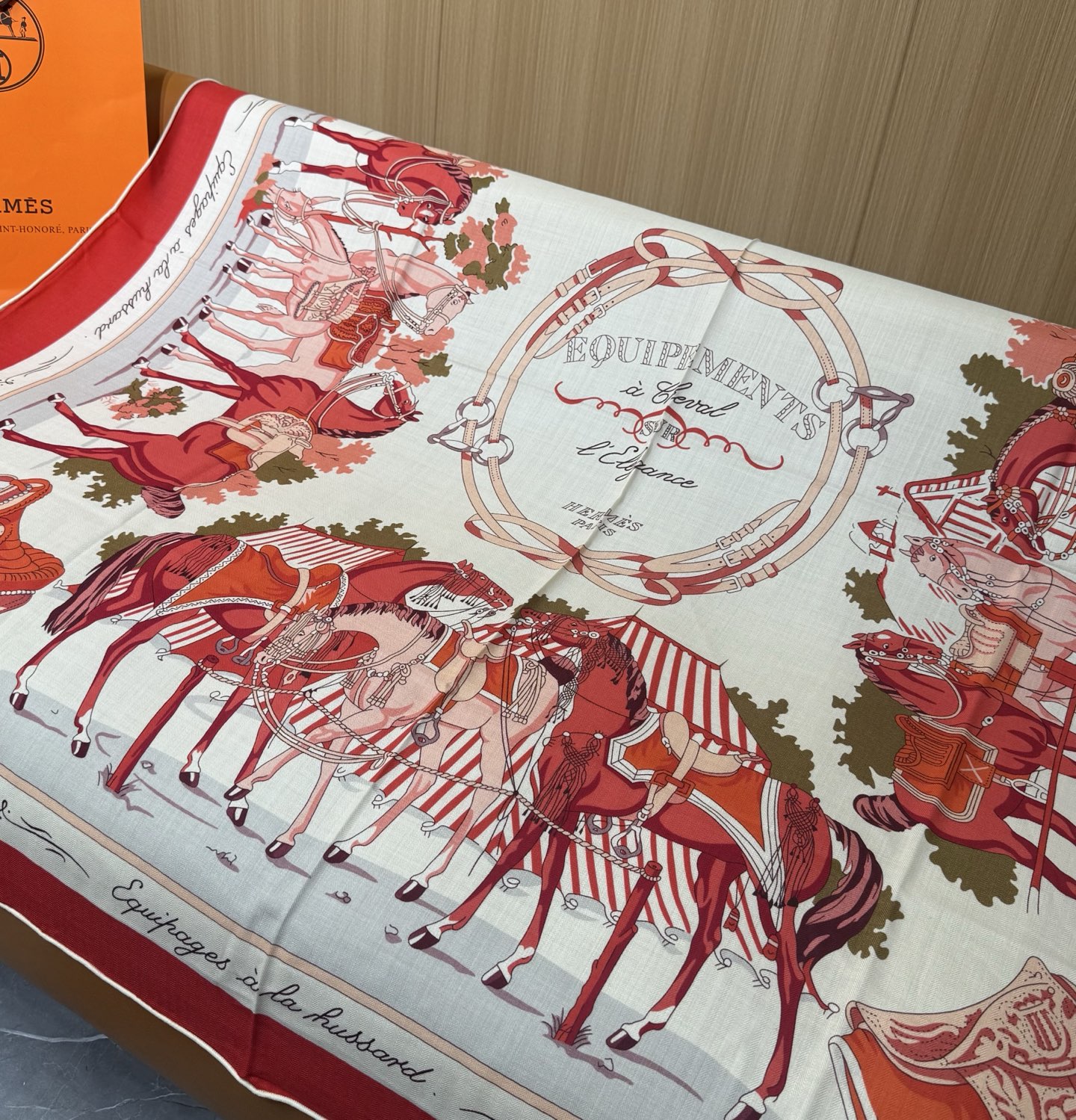 𝐇𝐞𝐫𝐦𝐞𝐬 • 𝟐𝟔ꫛꫀꪝ《马具优雅美学》140双面方巾【双面异色 丝毛款】H家羊绒新款 买了都说好看