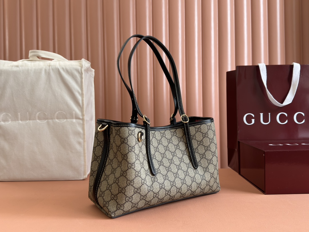 Gucci Ophidia GG Supreme Beige Ebony tote everyday