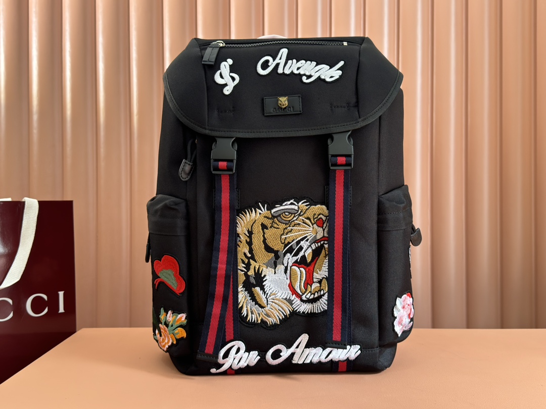 Gucci GG Techpack canvas backpack